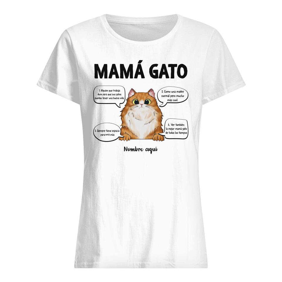 Personnalisez des T-shirts pour les amoureux des chats | Cadeaux personnalisés pour les amoureux des chats | Maman chat