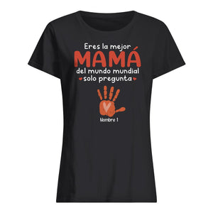 Personalizar Camisetas Para Mamá | Personalizado Regalos Para Mamá | Eres la mejor Mamá del mundo mundial