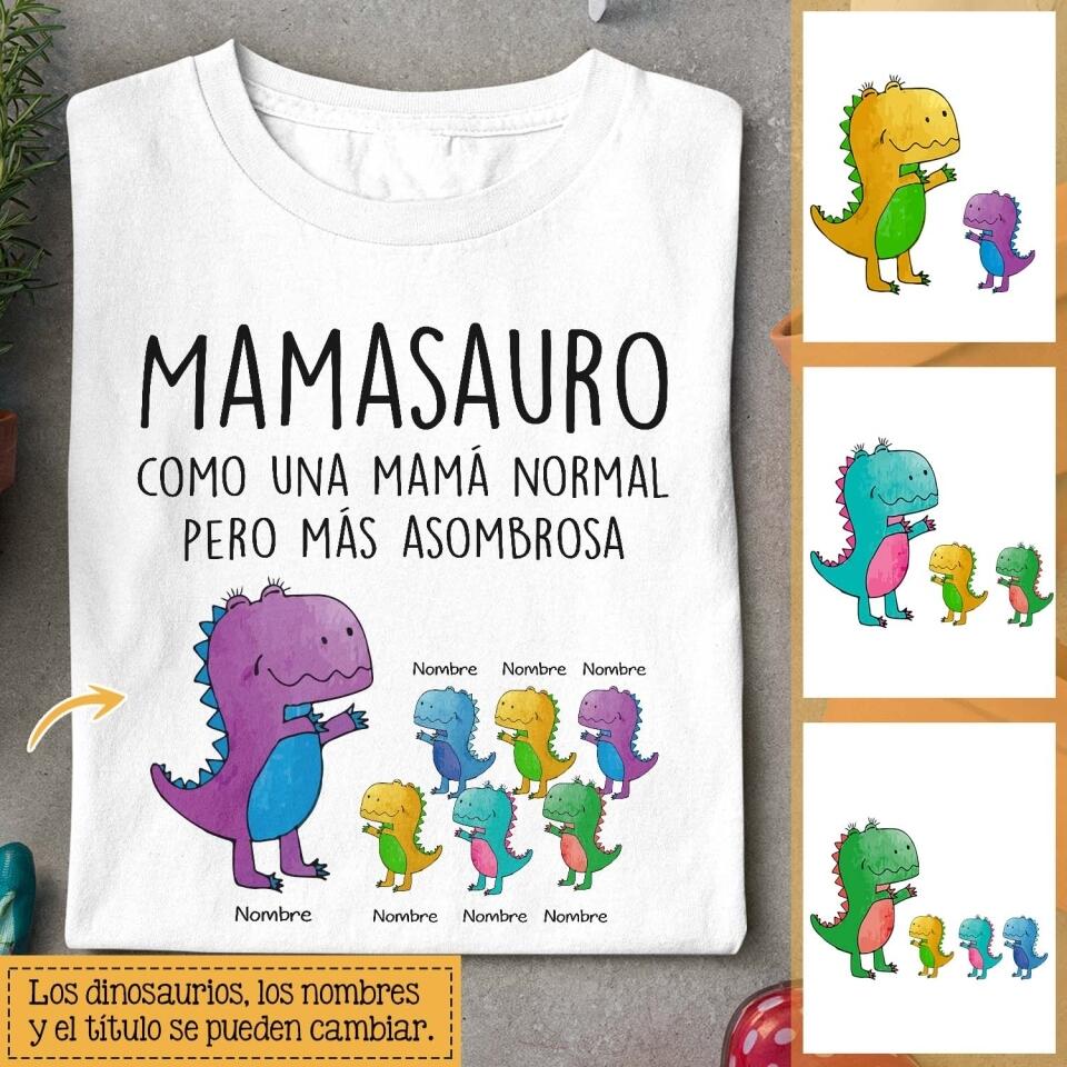 Personnalisez des T-shirts pour maman | Cadeaux personnalisés pour mère | Mamasauro