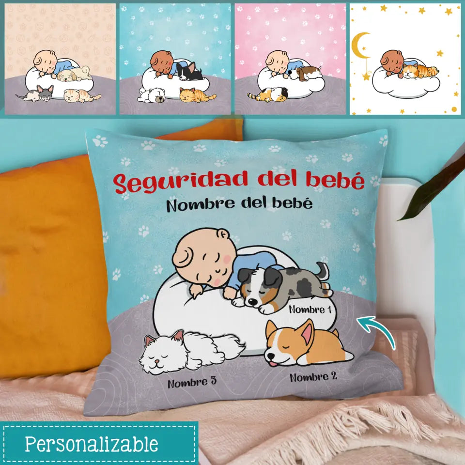 Cuscini personalizzati per gli amanti degli animali domestici | Regali personalizzati per gli amanti degli animali domestici | Sicurezza del bambino