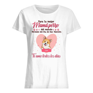 Personalizza magliette per amante dei cani | Regalo di Natale personalizzato per gli amanti dei cani | Mamma cane dal mondo