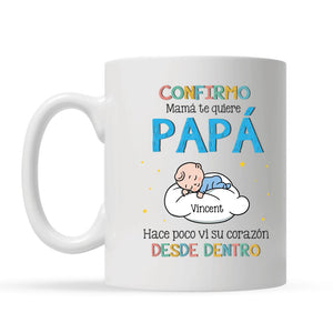 Tasse personnalisée pour papa | Cadeaux personnalisés pour papa | Maman t'aime papa