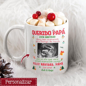 Taza Personalizada Para Papá | Personalizado Regalos Para Padre | Querido Papá  Esta Navidad