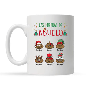 Tasse personnalisée pour papa/grand-père | Cadeau de Noël personnalisé pour père/papa | La merde de papa/grand-père