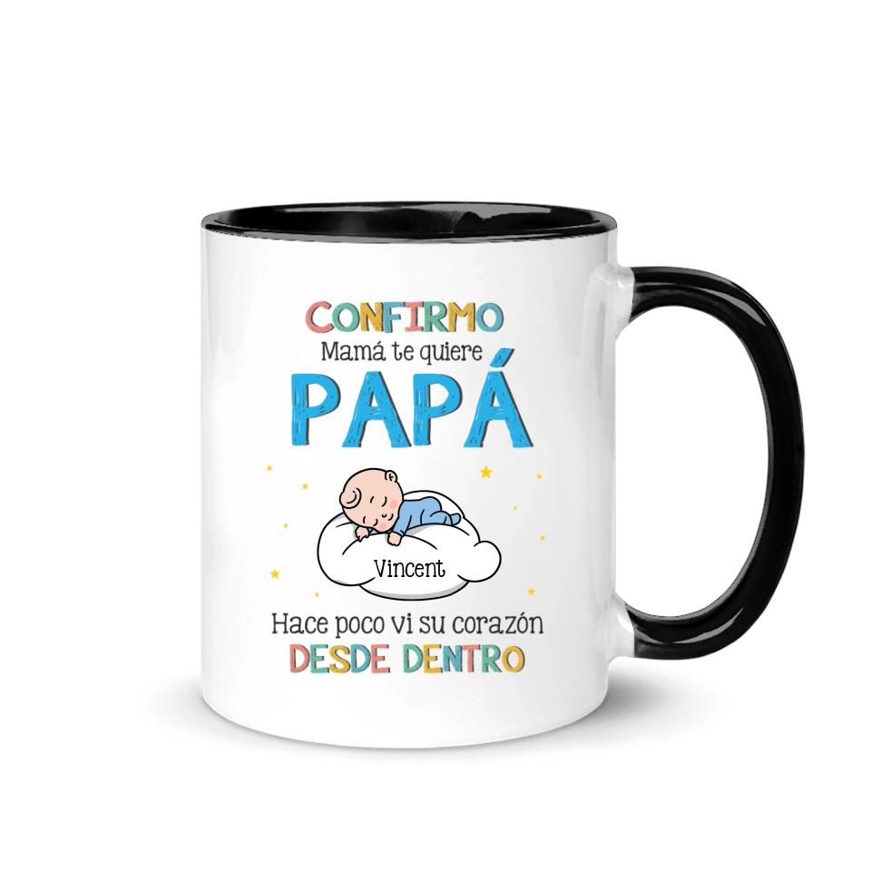 Tasse personnalisée pour papa | Cadeaux personnalisés pour papa | Maman t'aime papa