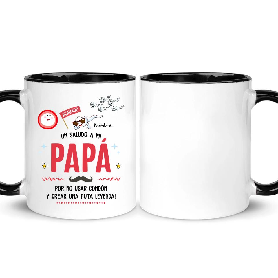 Tasse personnalisée pour papa | Cadeau personnalisé pour papa | Merci papa de ne pas utiliser de préservatif