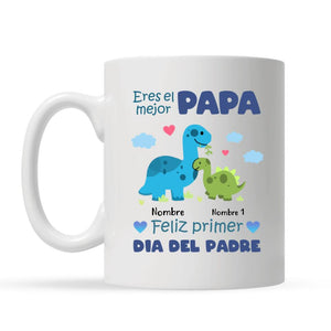 Taza Personalizada Para Papá | Personalizado Regalo Para Padre | Papasaurio Eres el mejor Papa Dia Del Padre