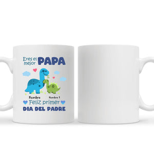 Taza Personalizada Para Papá | Personalizado Regalo Para Padre | Papasaurio Eres el mejor Papa Dia Del Padre
