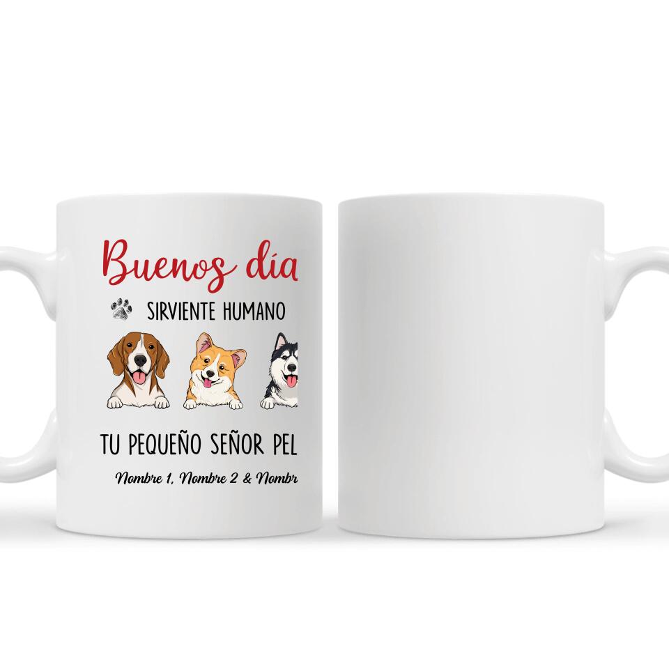 Taza Personalizada Para Amante De Los Perros | Personalizado Regalo Para Amante De Los Perros | Perro Buenos Días
