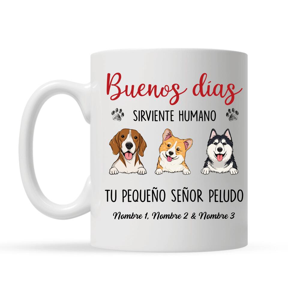 Taza Personalizada Para Amante De Los Perros | Personalizado Regalo Para Amante De Los Perros | Perro Buenos Días