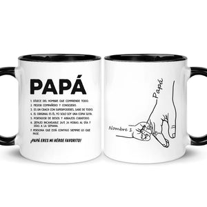 Tasse personnalisée pour papa | Cadeau personnalisé pour papa | Papa tu es mon héros préféré !