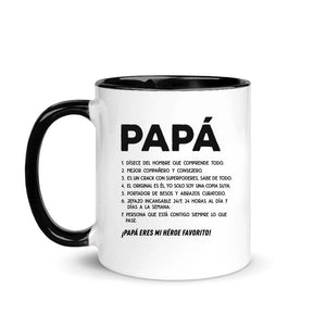 Tazza personalizzata per papà | Regalo personalizzato per papà | Papà, sei il mio eroe preferito!