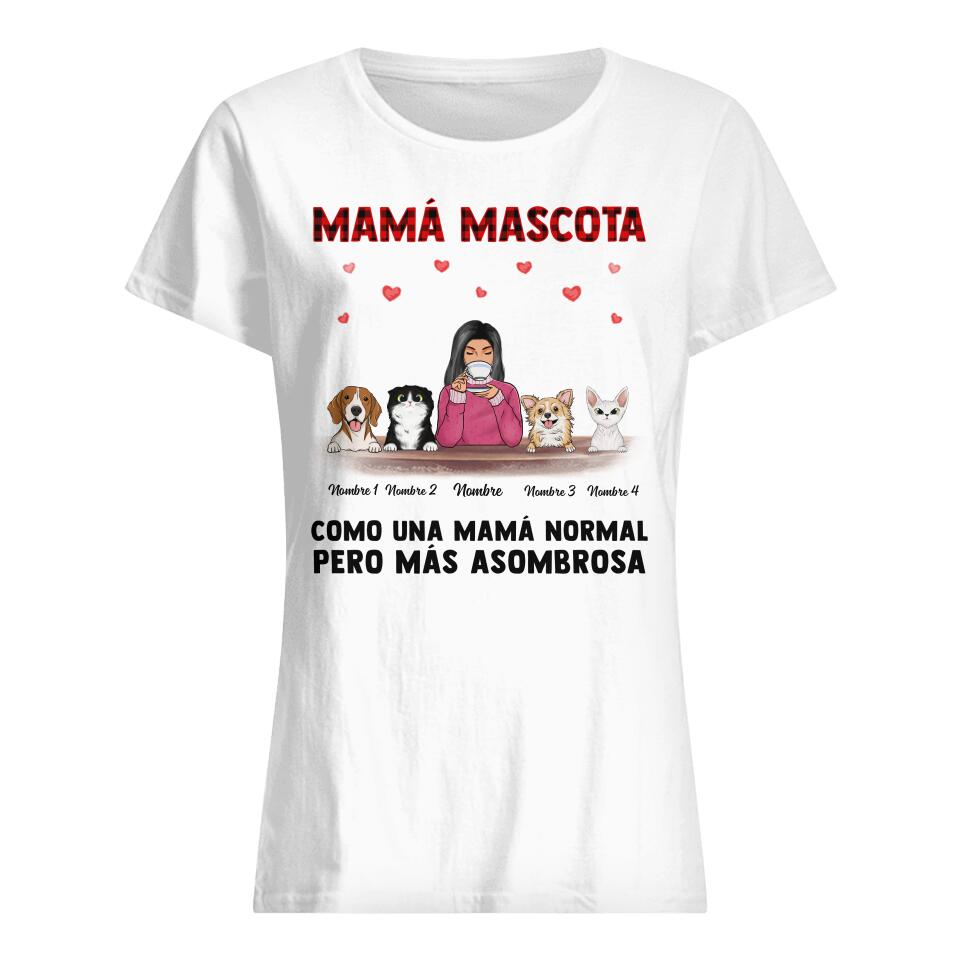Personalizar Camisetas Para Los Amantes De Los Gatos | Personalizado Regalo Para Mamá mascota |Mamá Mascota Como Una Mamá Normal Pero Más Asombrosa