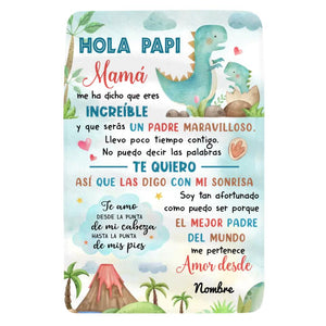 Personalizar Mantas Polar Para Papá | Personalizado Regalo Para Padre | Así que las digo con mi sonrisa