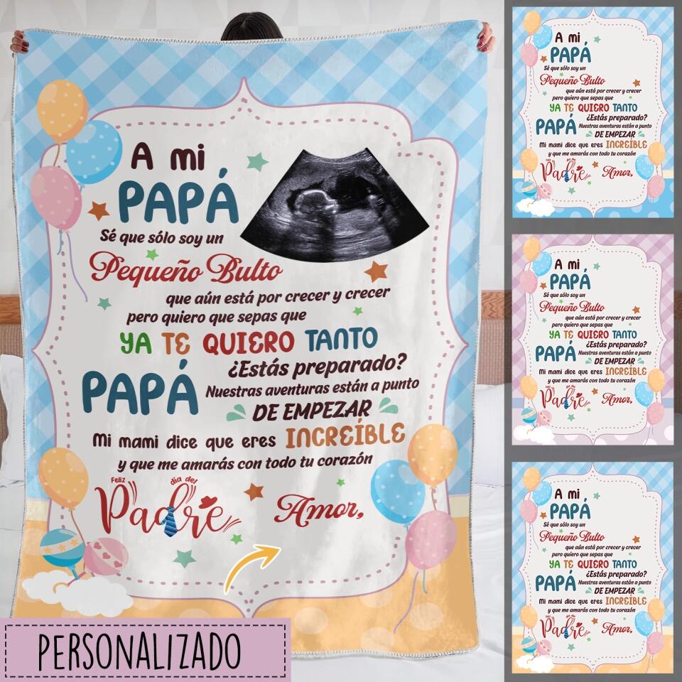  Artsadd Manta personalizada de regalo para papá con foto, manta  personalizada con fotos para el día del padre, cumpleaños para papá, manta  de forro polar personalizada de hija o hijo, 30