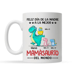 Tasse personnalisée pour maman | Cadeau personnalisé pour la mère | Bonne fête des mères au meilleur mamasaure du monde
