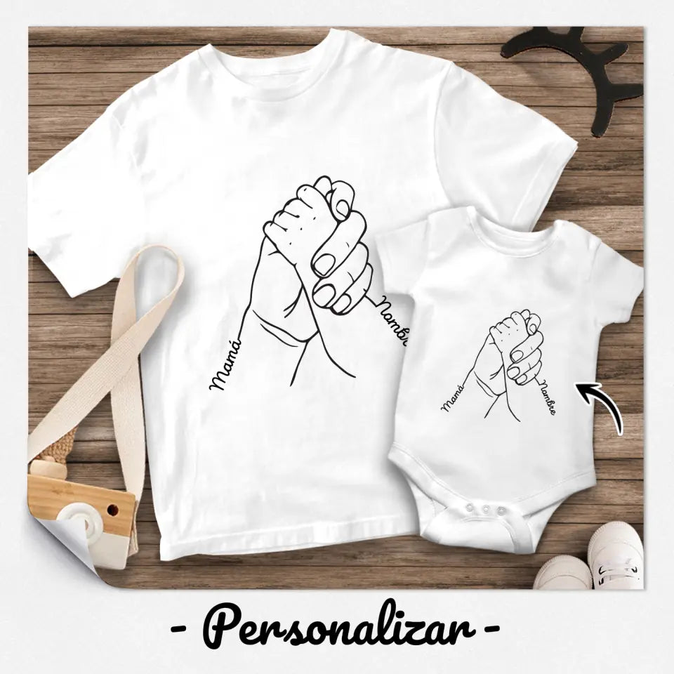 Personnalisez des T-shirts pour maman | Cadeau personnalisé pour maman | maman et bébé