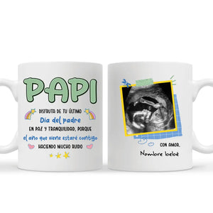 Taza Personalizada Para Papá | Personalizado Regalos Para Padre | Papi Disfruta de tu último Día Del Padre