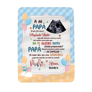 Personnalisez les couvertures polaires pour papa | Cadeau personnalisé pour le père | PAPA, tu es prêt ?